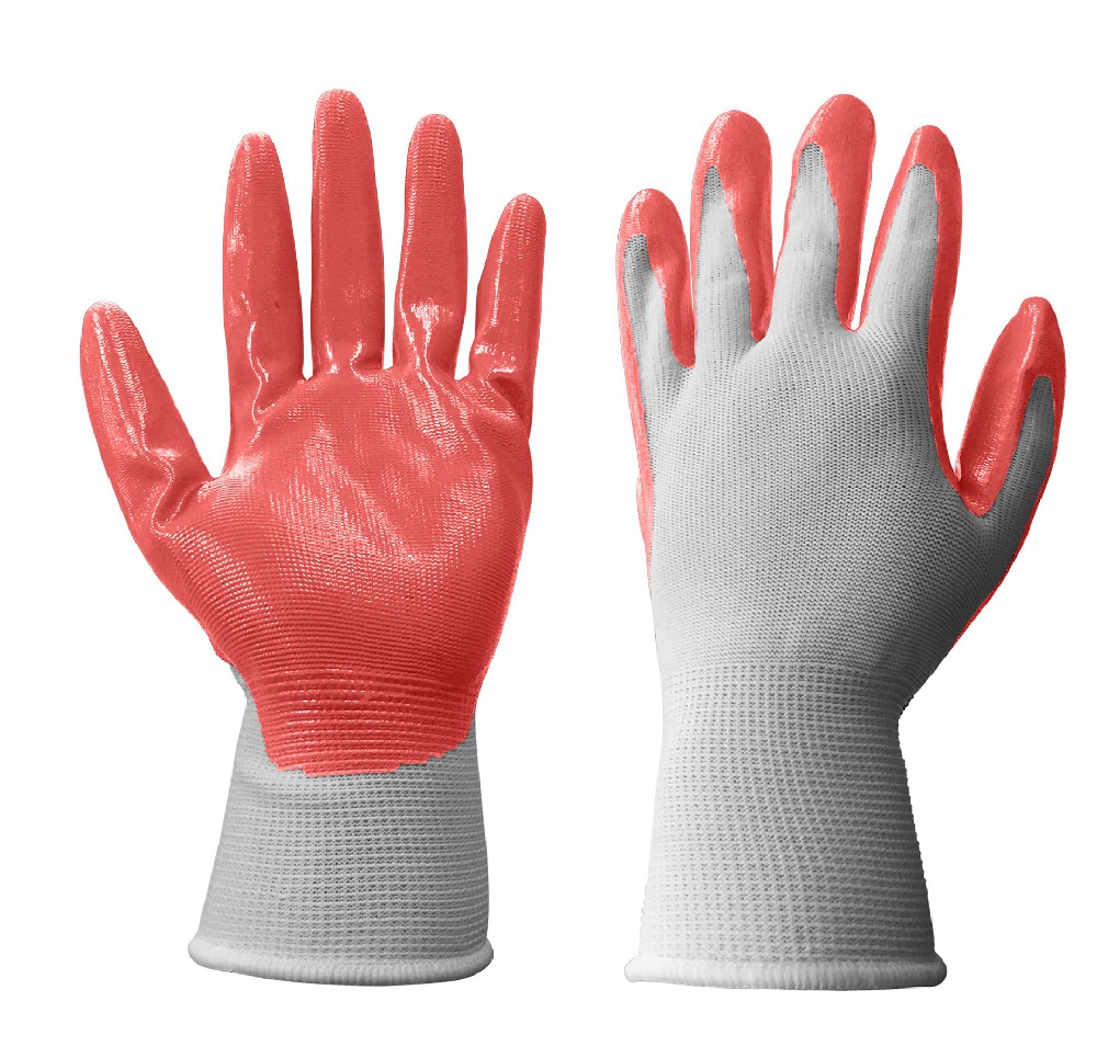 Nitrile coated gloves